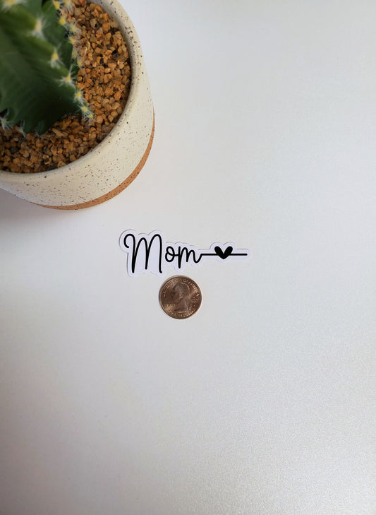 Mom Love Text Sticker