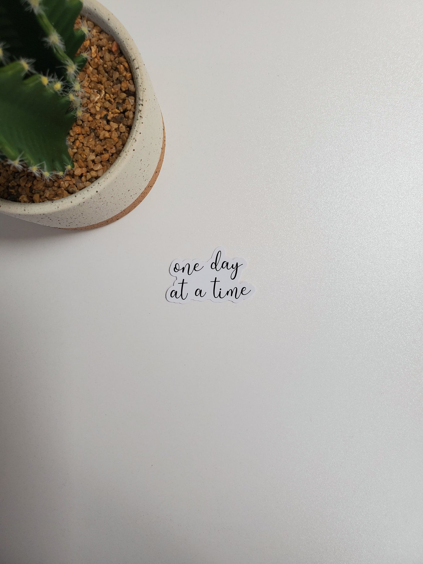 One Day at a Time Text Sticker