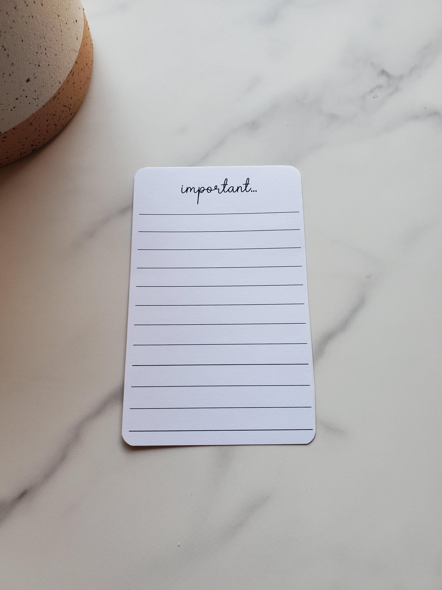 Important Stickers with Lines for Planners