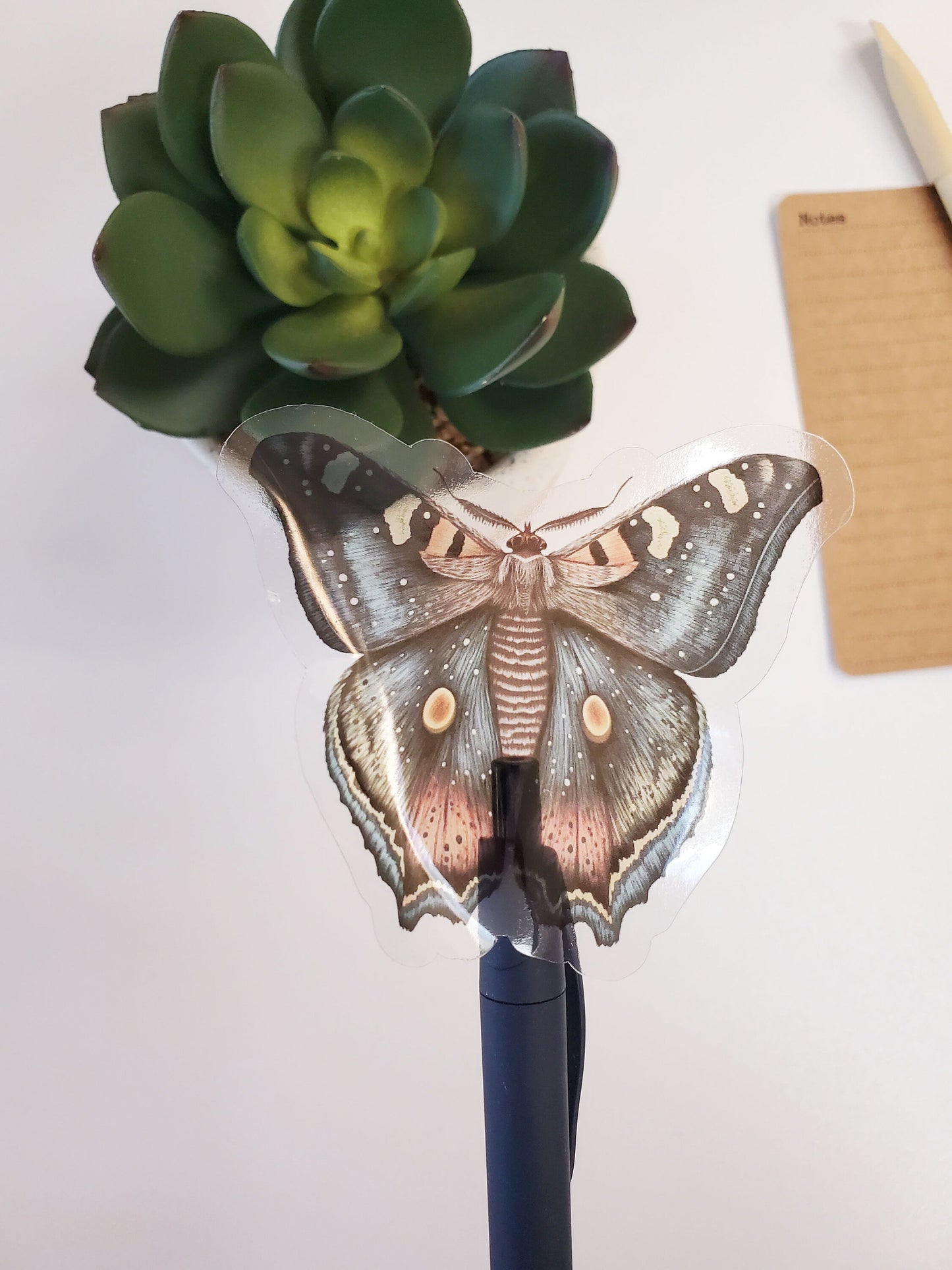 Dark Moth Sticker Clear Vinyl