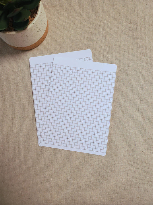 5mm Grid Lined Blank Sticker