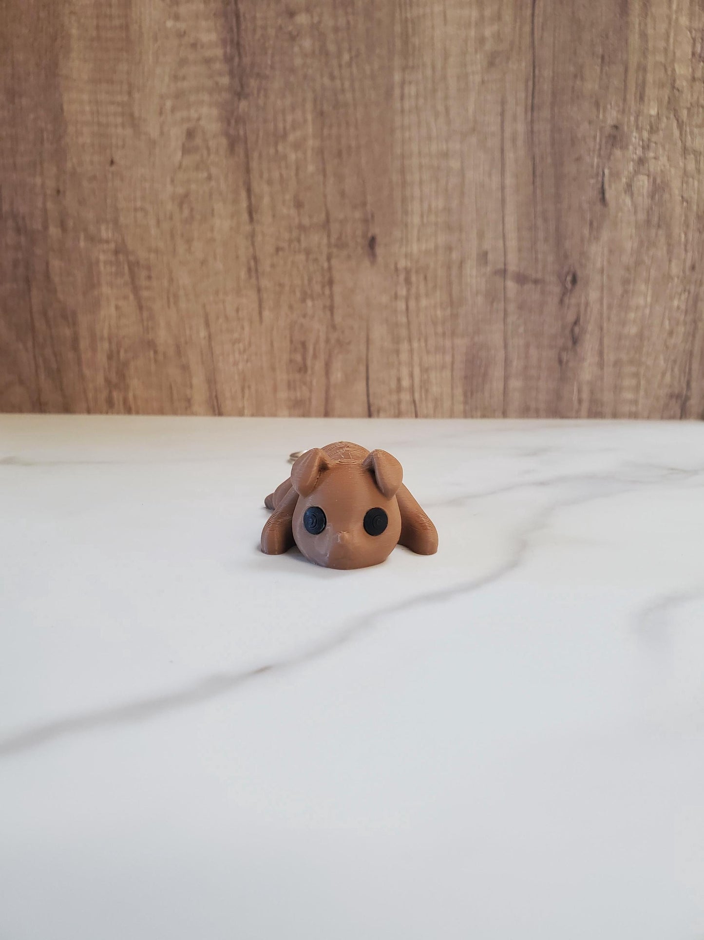 Dog Flexible 3D Printed Keychain