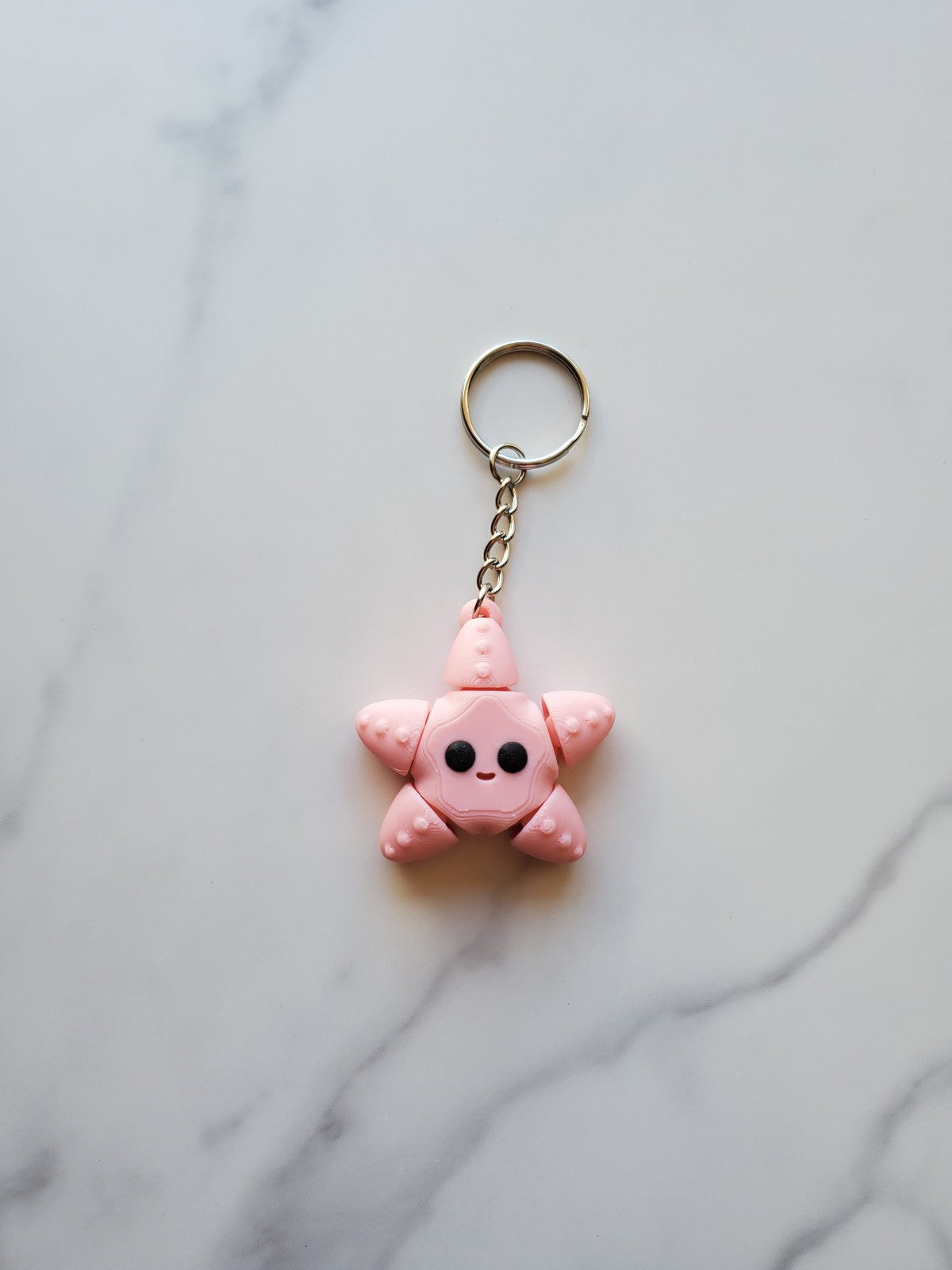 Starfish Flexible 3D Printed Keychain