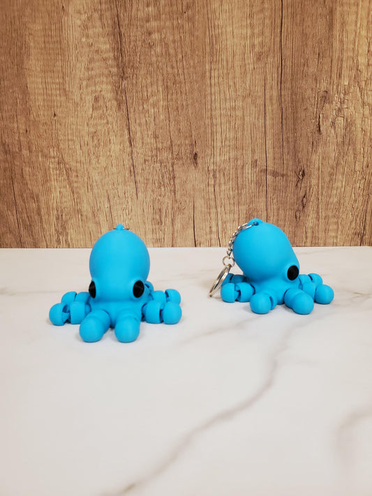 Octopus Flexible 3D Printed Keychain
