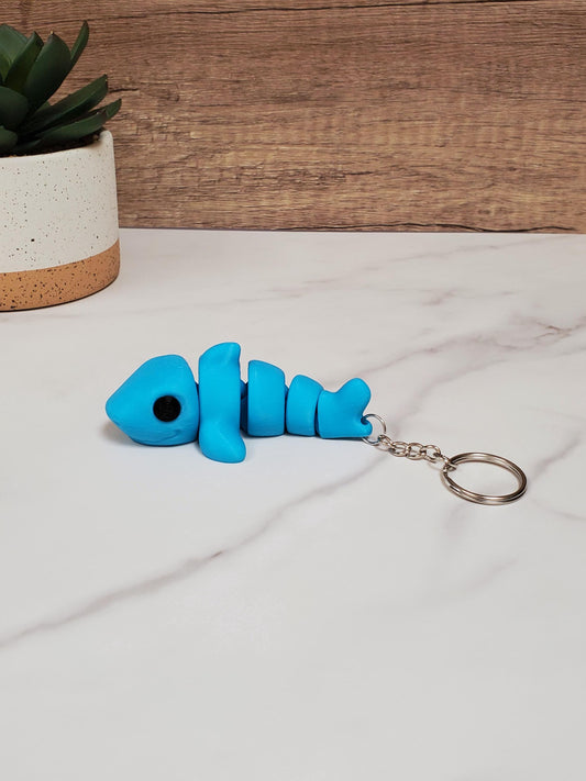 Shark Flexible 3D Printed Keychain