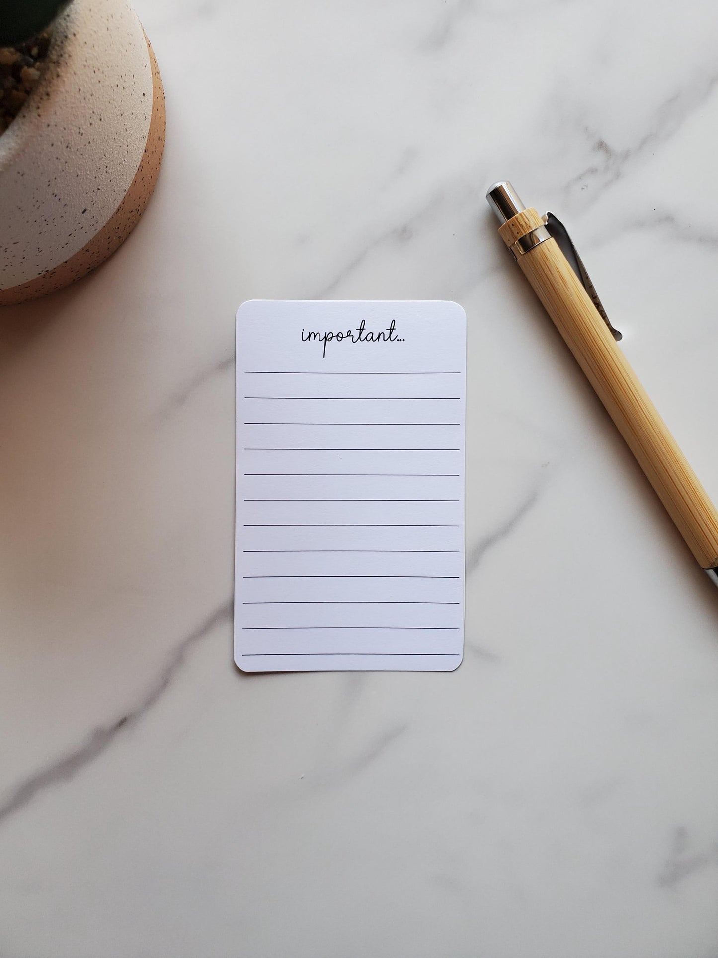 Important Stickers with Lines for Planners