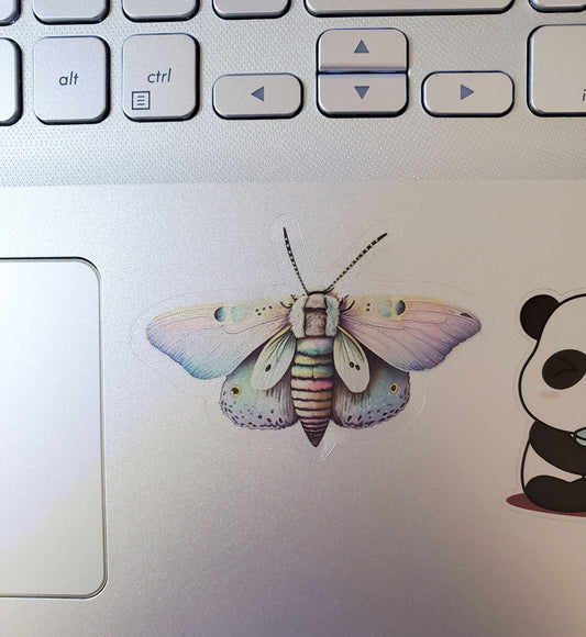 Light Moth Clear Vinyl Sticker