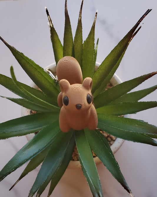 Squirrel Flexible 3D Printed Keychain
