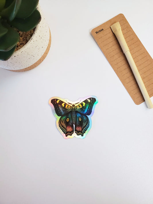 Moth Holographic Sticker Style A