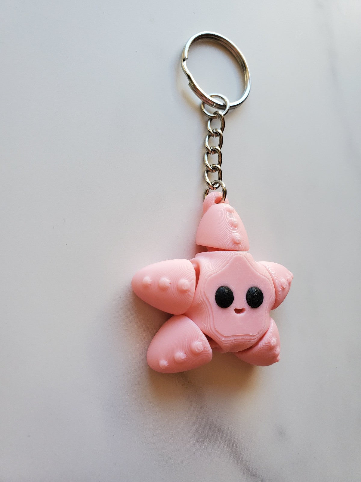 Starfish Flexible 3D Printed Keychain