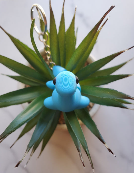 Loch Ness Monster Flexible 3D Printed Keychain