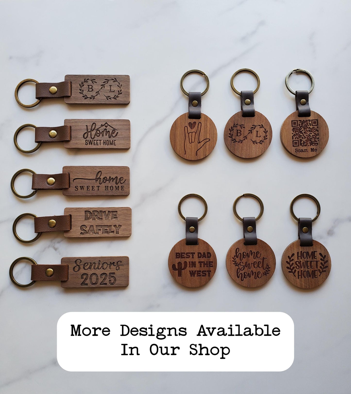 Drive Safely Engraved Rectangular Keychain