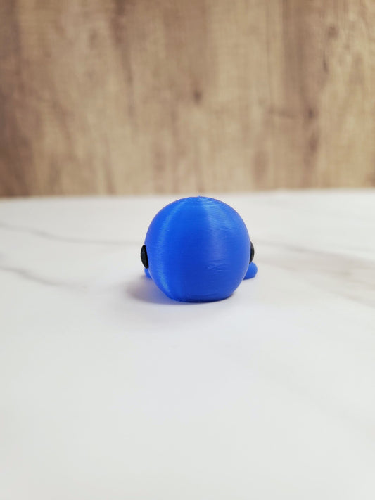 Baby Whale Flexible 3D Printed Keychain