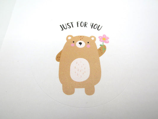 Cute Animal Round Stickers