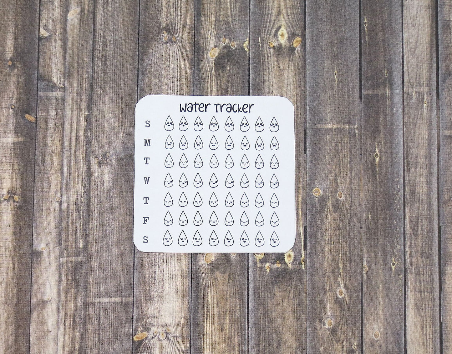 Weekly Water Tracker Stickers