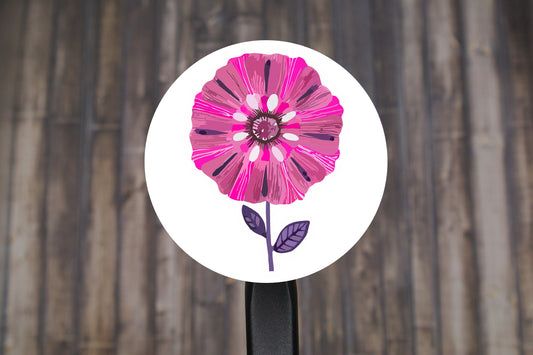 Watercolor Flower Round Stickers, Envelope Seals, Gift Wrap Stickers, 2" Circle Stickers | Set of 9