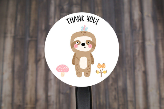 Thank You Stickers | Business Thank You Stickers, Party Favor Stickers | 2" Circle Stickers | Set of 12