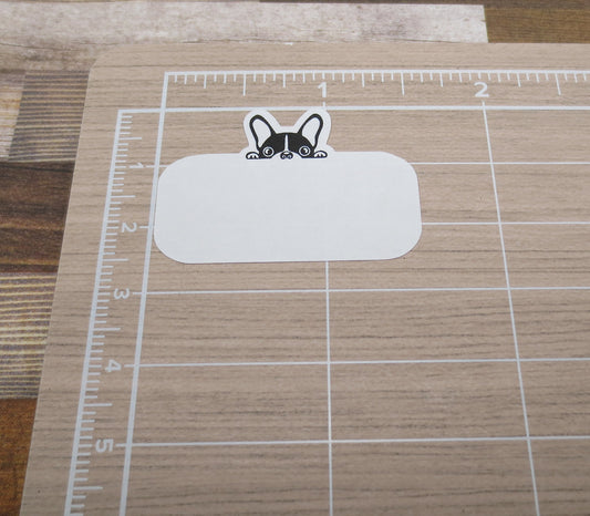 Dog Label Stickers for Planners, Journals, and Notebooks | Blank Labels | Kiss Cut, Matte Finish | Style B