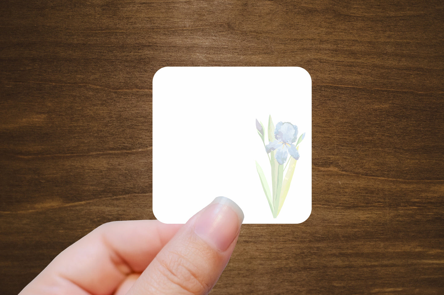 Flower Blank Note Mini Stickers | For Planners and Journals | Note Stickers, Die Cut, Matte Finish | 12 per Sheet