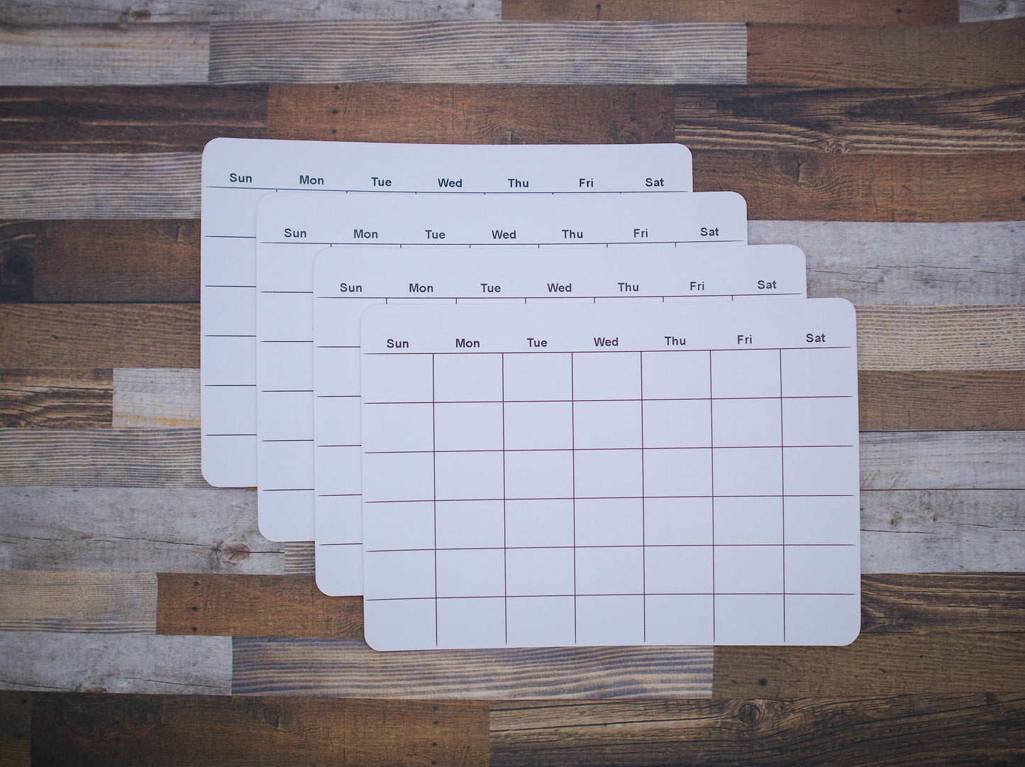 Undated Calendar Stickers for Planners and Journals | Monthly Planner or Tracker, Die Cut, Matte Finish, 5" x3.5"