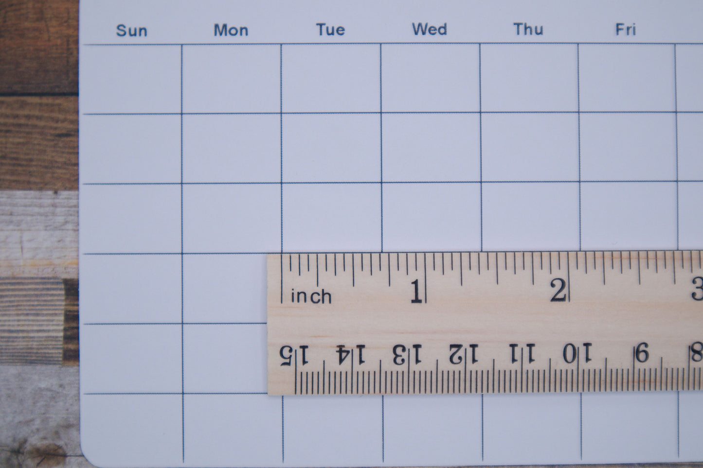 Undated Calendar Stickers for Planners and Journals | Monthly Planner or Tracker, Die Cut, Matte Finish, 5" x3.5"