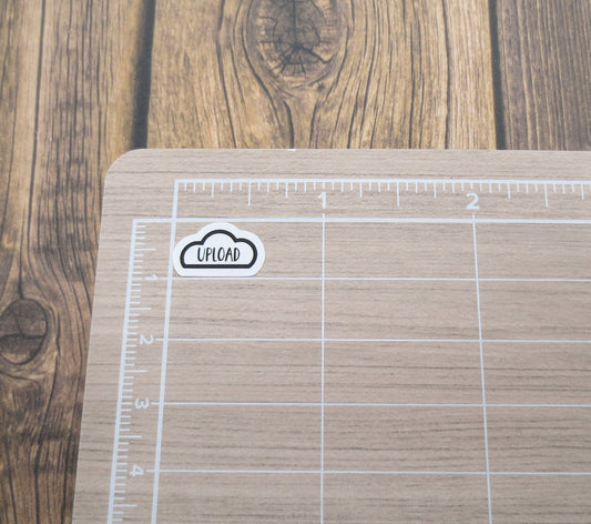 Upload Icon Label Stickers for Planners, Journals, and Notebooks | Kiss Cut, Matte Finish