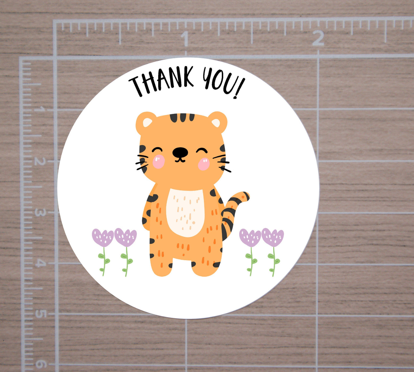 Thank You Stickers | Business Thank You Stickers, Party Favor Stickers | 2" Circle Stickers | Set of 12