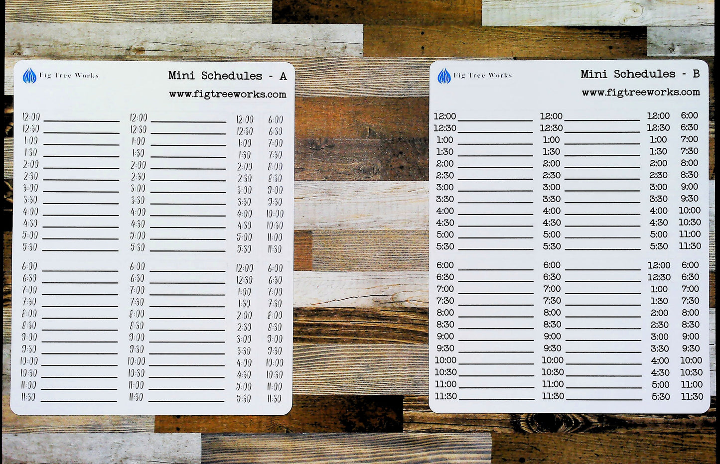 Mini Schedules Planner Stickers | Vertical Schedule | Planner and Journal Stickers | Matte Finish | Style A