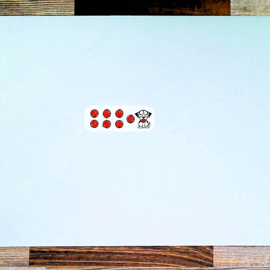 Daily Water Tracker Stickers Dog Design