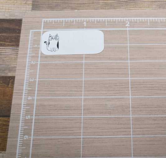 Cat Label Stickers for Planners, Journals, and Notebooks | Blank Labels | Kiss Cut, Matte Finish