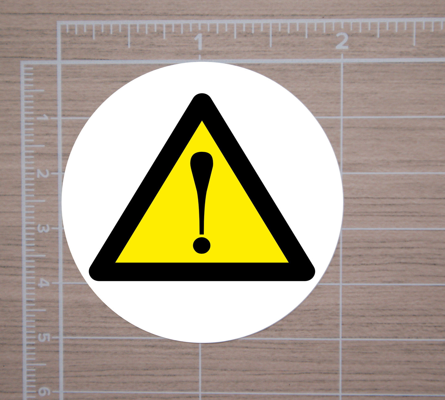 Caution Warning Label Round Stickers, Warning Seals, Warning Stickers, 2" Circle Stickers | Set of 12