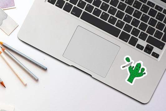 Cut The Cactus Sticker | Die Cut, Glossy, Vinyl | Nopales Sticker