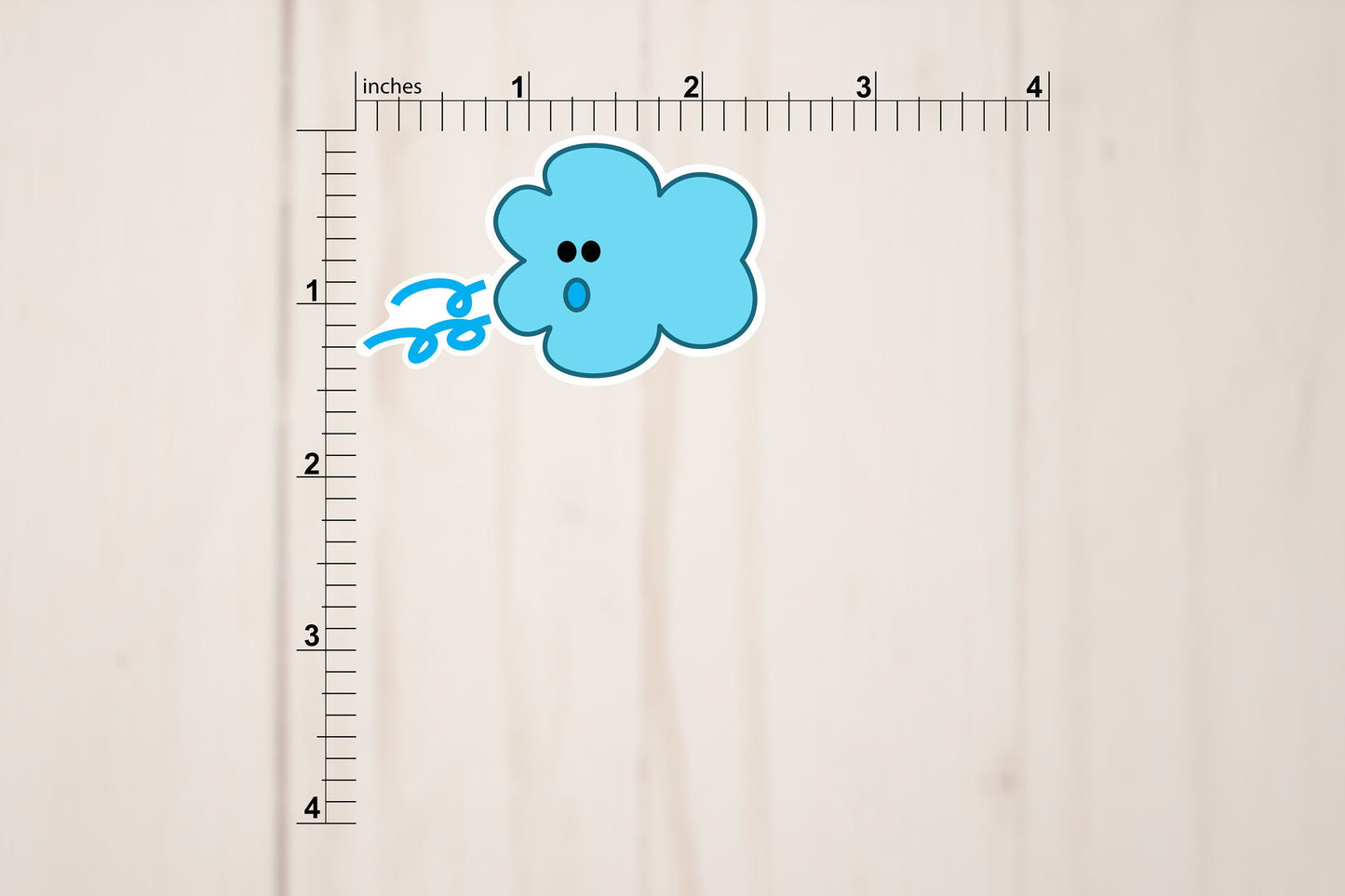 Windy Flower Stickers Set of 2