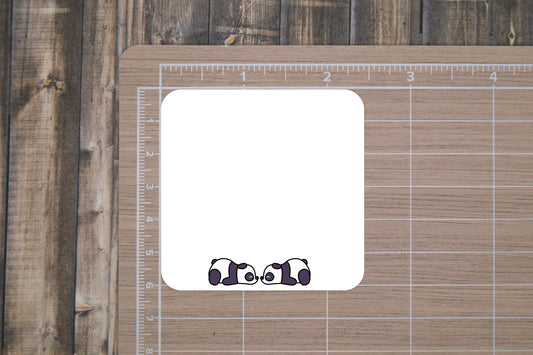 Blank Note Mini Stickers with Pandas