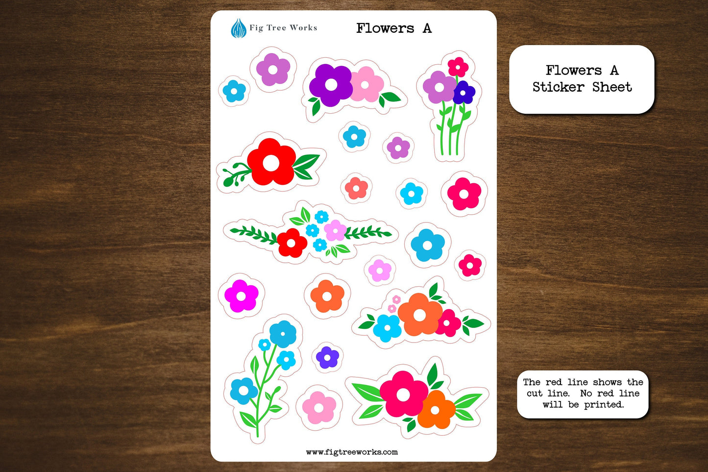 Flowers Sticker Sheet Style A