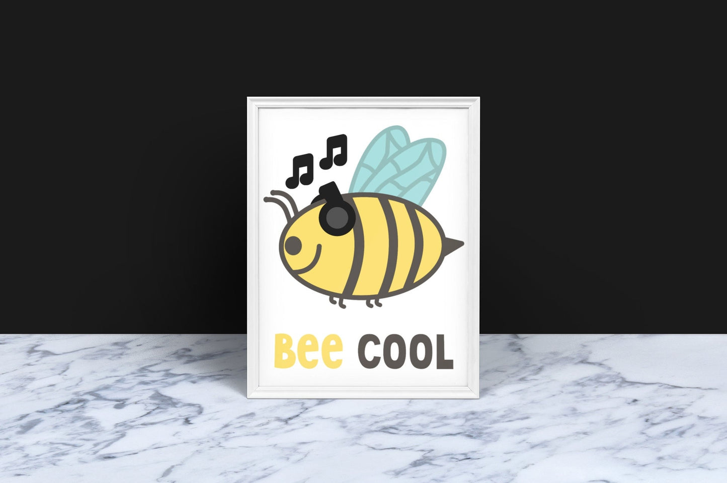 Bee Cool Poster | Large Poster Print | Unframed