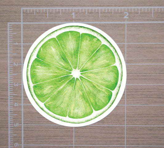 Lime Round Stickers, Envelope Seals, Gift Wrap Stickers, 2" Circle Stickers