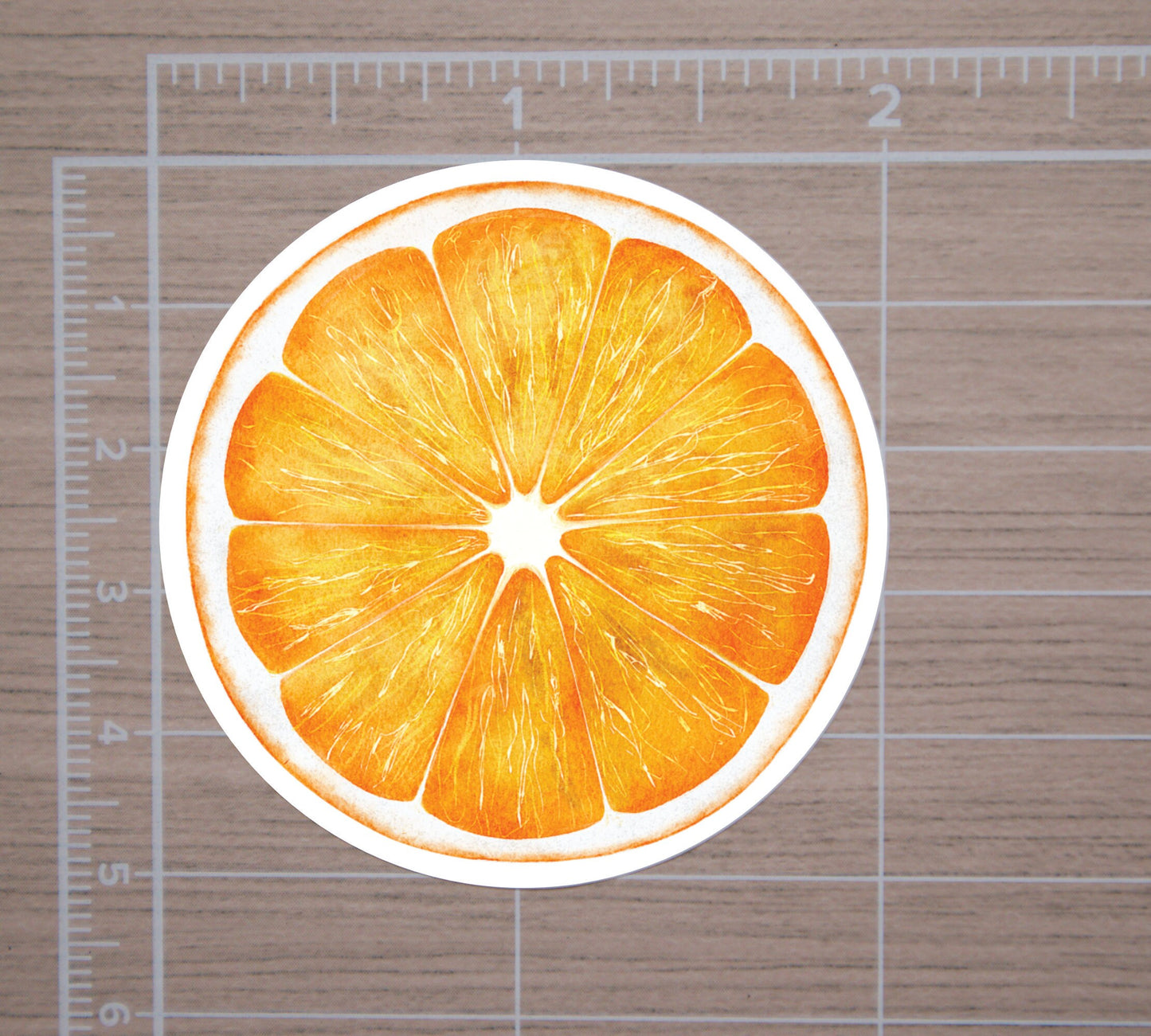 Orange Round Stickers, Envelope Seals, Gift Wrap Stickers, 2" Circle Stickers