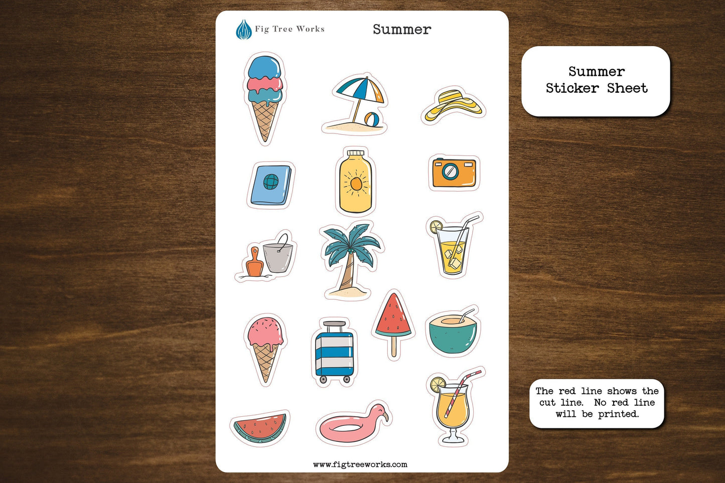 Summer Sticker Sheet