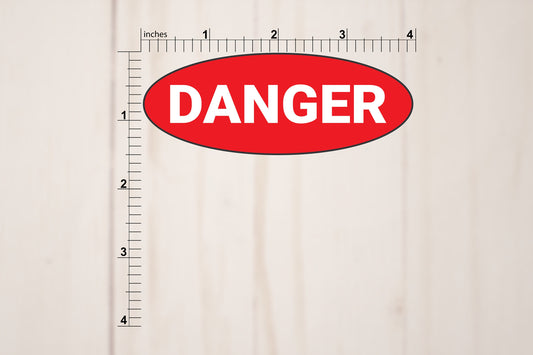 Danger Vinyl Sticker