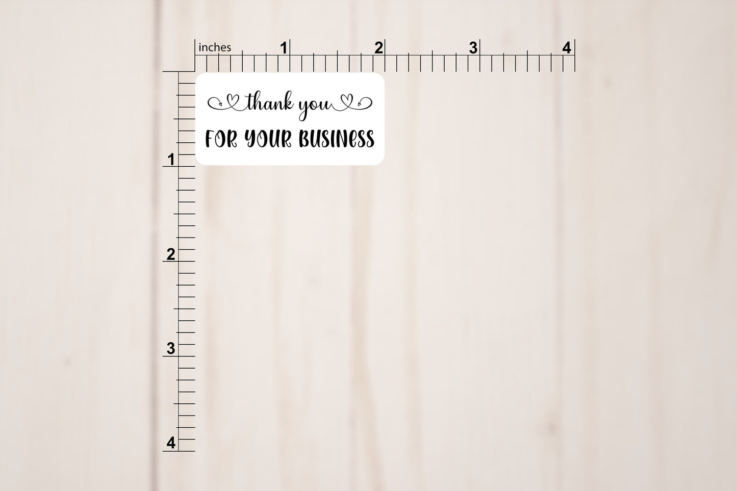 Thank You For Your Business or Support Labels | 2" x 1" Stickers | Thank You Business Stickers | Set of 15