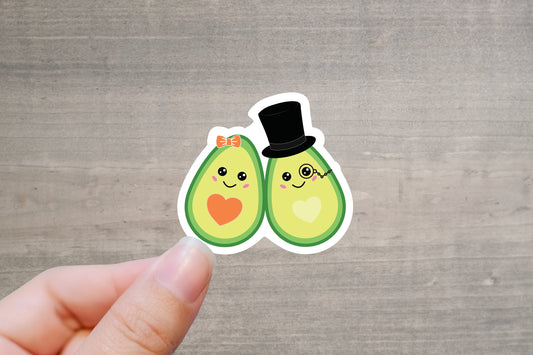 Avocado Couple Stickers
