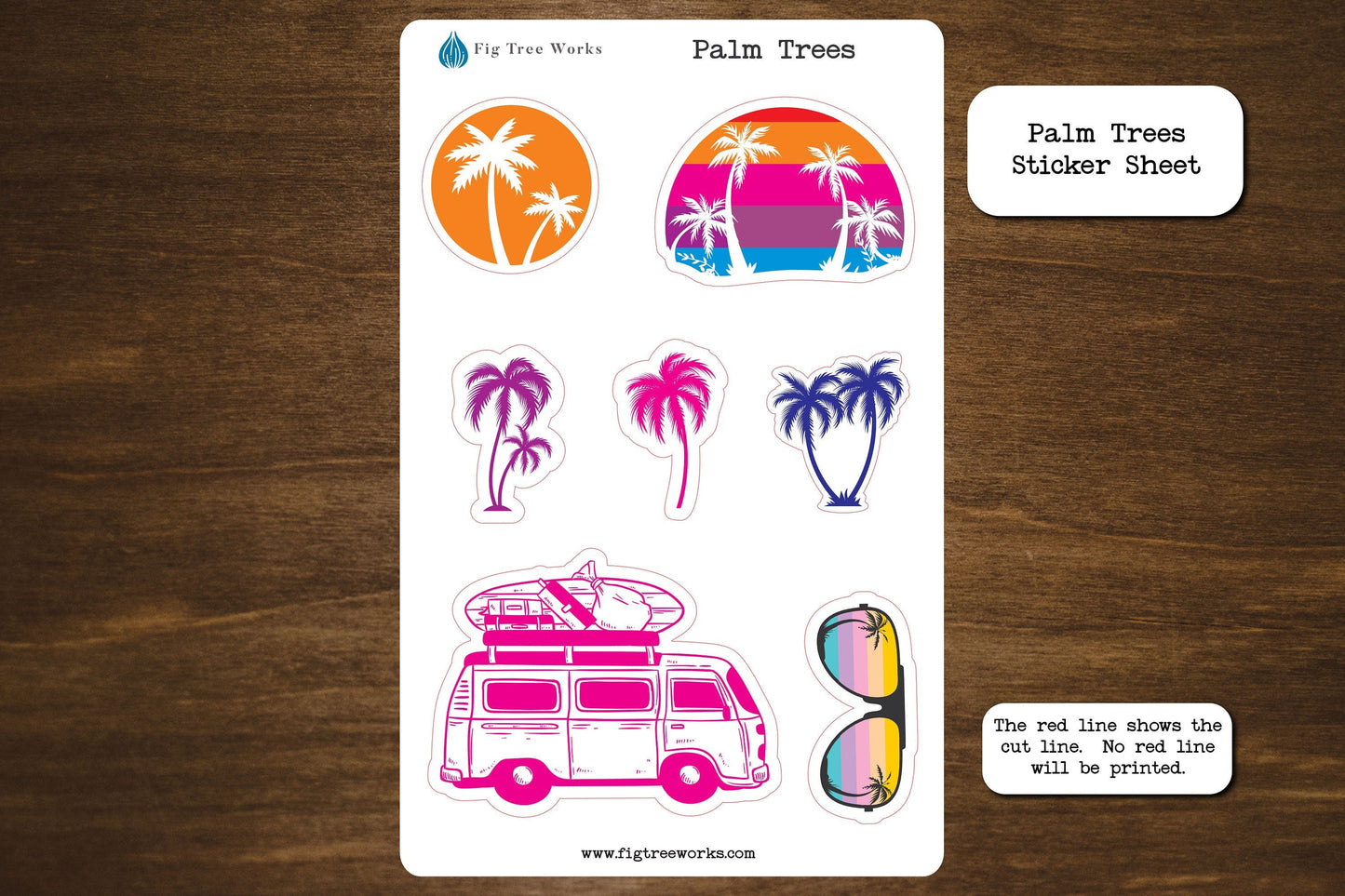 Palm Trees Sticker Sheet