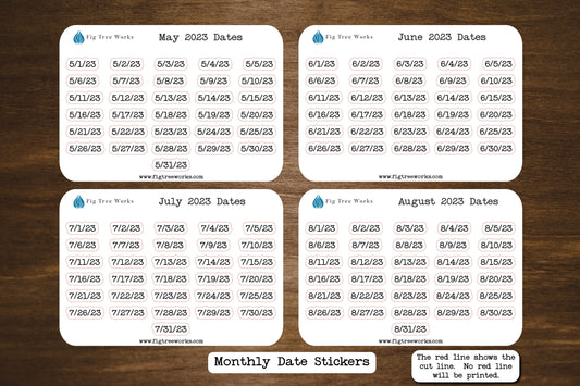 Date Stickers With Year