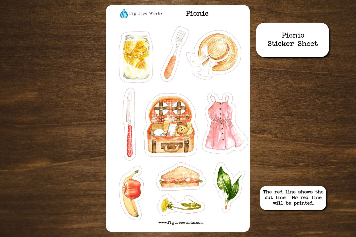 Picnic Sticker Sheet