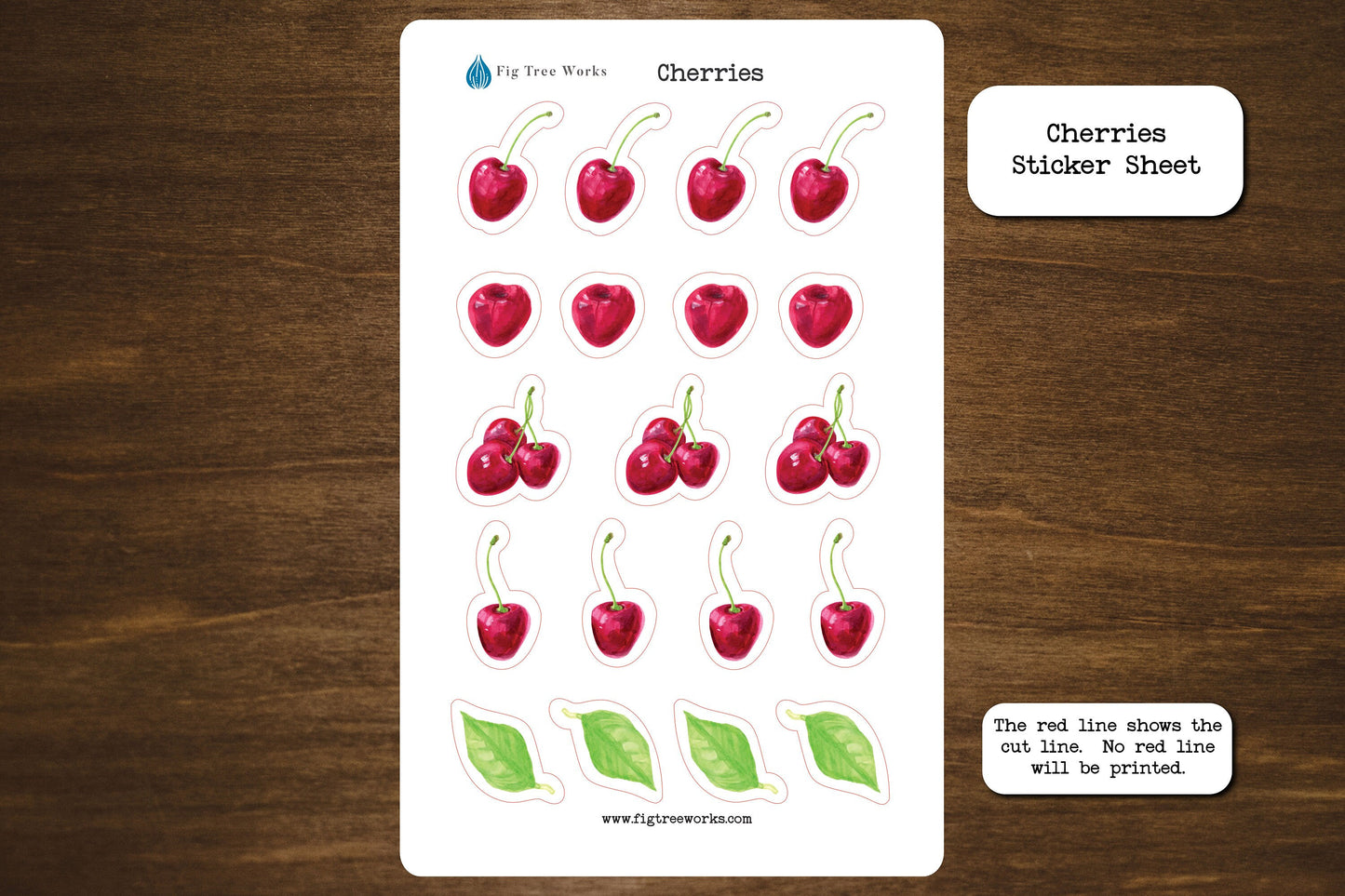 Cherries Sticker Sheet