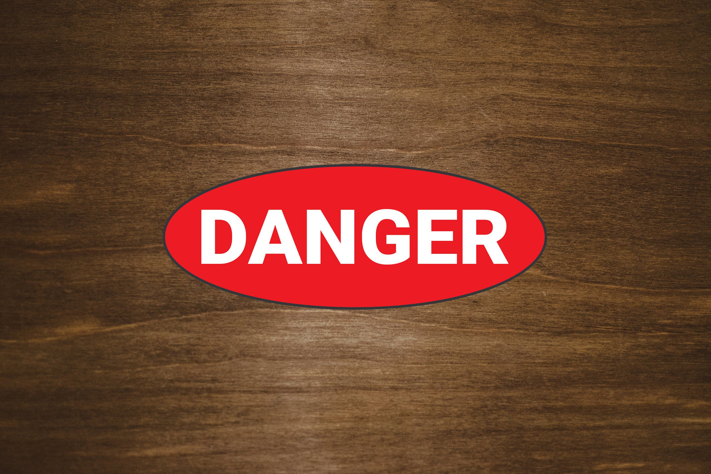 Danger Vinyl Sticker