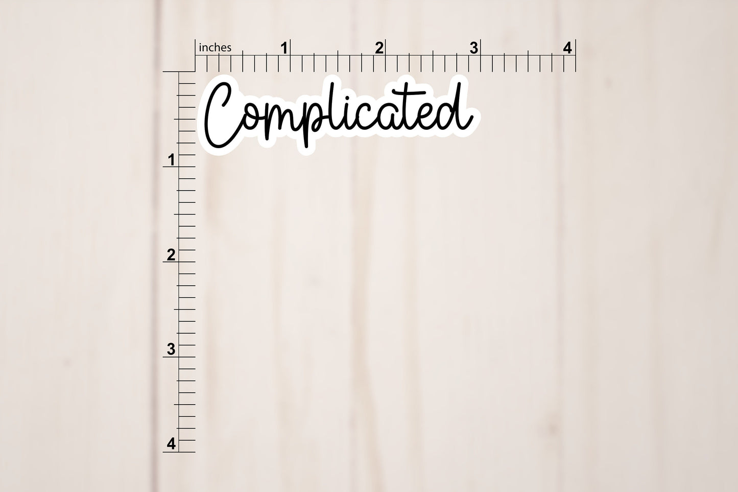 Complicated Text Sticker