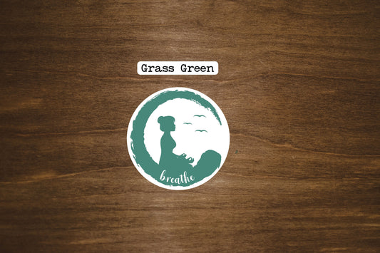 Breathe Vinyl Sticker | Die Cut, Glossy, Vinyl | 2.5" Sticker