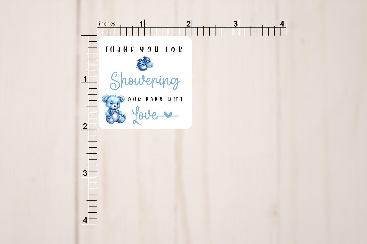 Baby Shower Stickers Blue or Pink